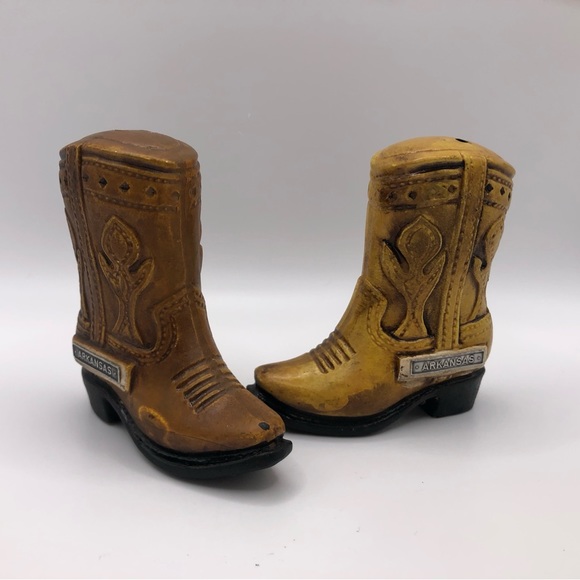 Arkansas Cowboy Boots Salt and Pepper Shakers - Picture 2 of 7